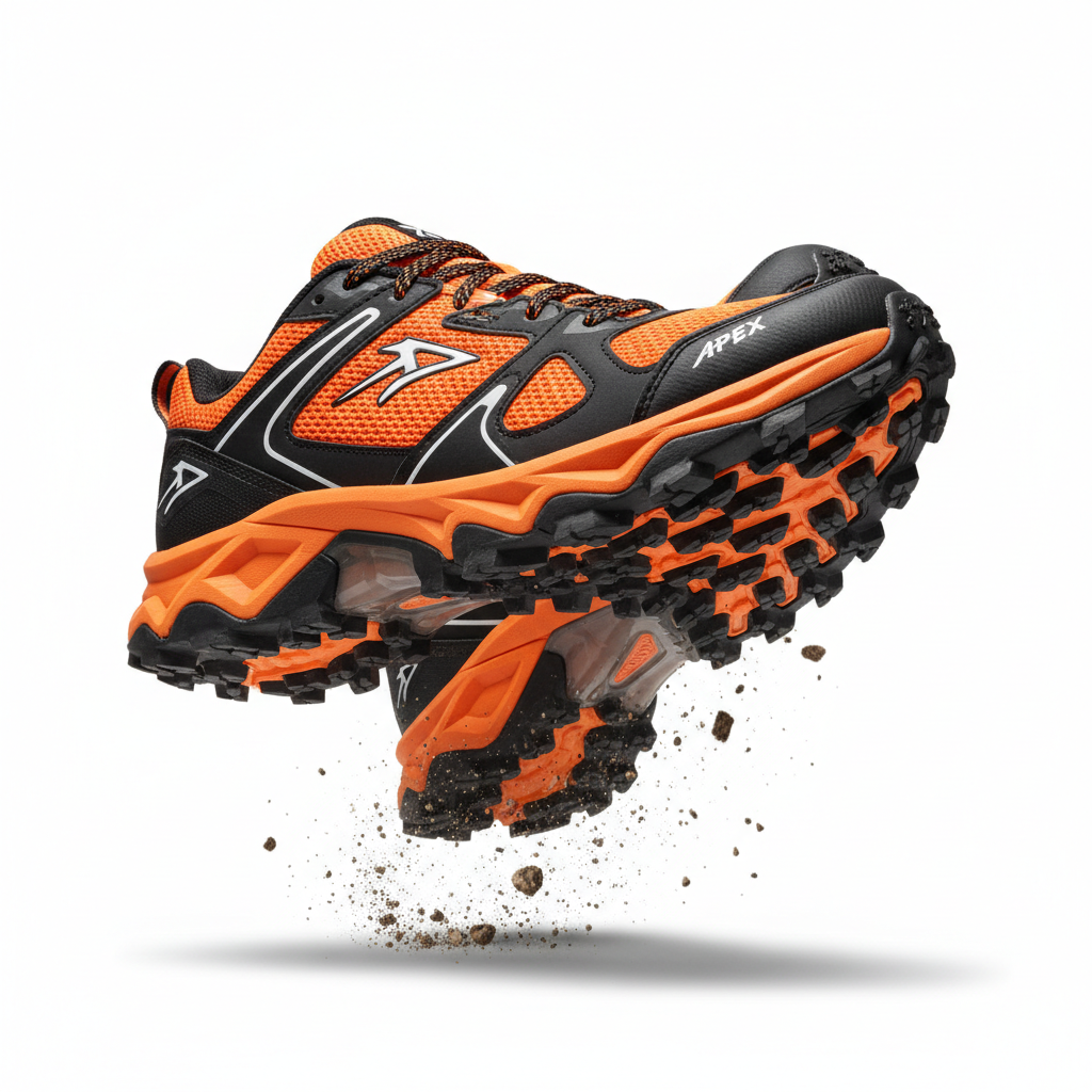 Zapatillas Trail Running Pro naranja y negro